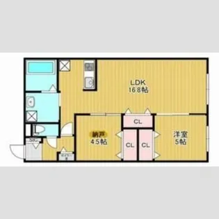 the residence 南平岸【211号室】の間取り