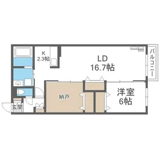 the residence 南平岸【311号室】の間取り
