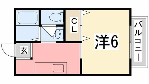 リヴェール北代【203号室】の間取り
