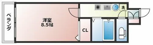 R-flas(アールフラッツ)【4階】の間取り