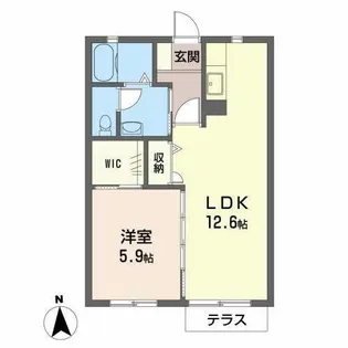 ルイ シャトー【1階】の間取り