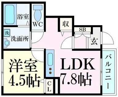 マスハイツ【1階】の間取り