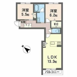 プエンテ サツキ【0101号室】の間取り