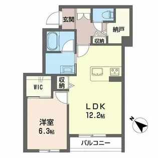 プエンテ サツキ【0202号室】の間取り