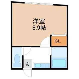 コーポサウスD【202号室】の間取り