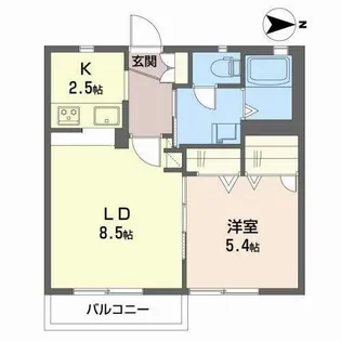 グレースハウス【0202号室】の間取り
