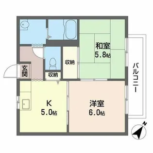 セフィーラ青谷B【0207号室】の間取り