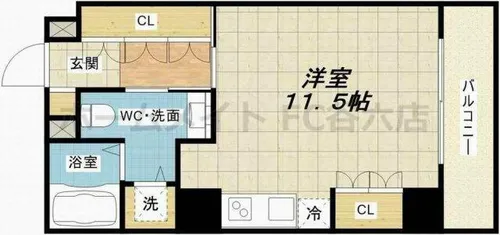 ソーレブリアンテ【8階】の間取り