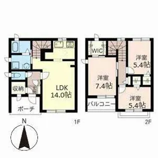 ディアス桃山東【0103号室】の間取り
