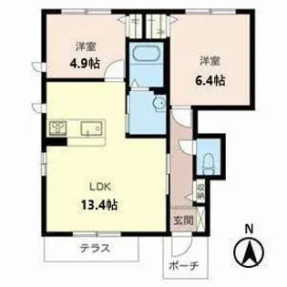 ヴェリータ・アンビエンテ【0101号室】の間取り