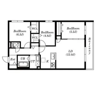 CHIARO SAPPORO【4階】の間取り