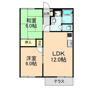 メゾン本町【1階】の間取り