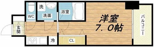 S-RESIDENCE福島玉川Uno【13階】の間取り
