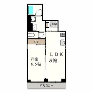 カサ・ベアータ【102号室】の間取り