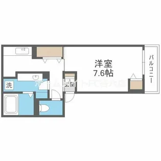 ラ・フォート福島【2階】の間取り