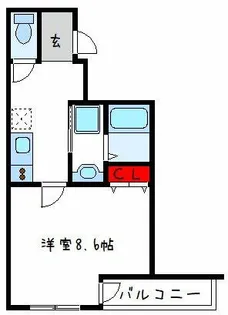 フジパレス弥刀Ⅱ番館【2階】の間取り