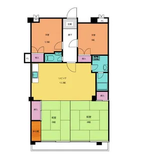 ユニーブル第2六田【2階】の間取り