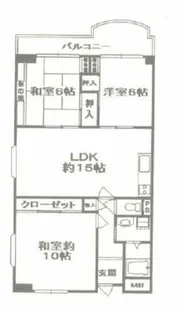 コープ野村高槻D棟【7階】の間取り