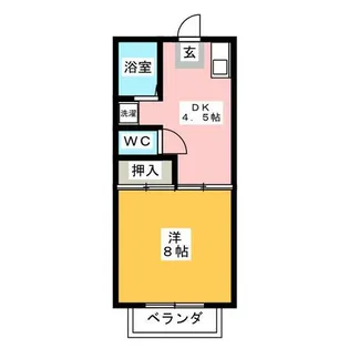 グリーンアルス【2階】の間取り