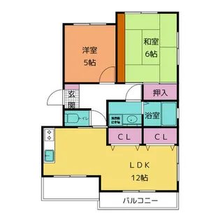 ハイツ幸【1階】の間取り