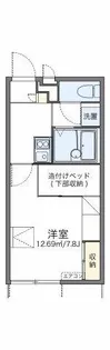 レオパレステイルザウエスト【103号室】の間取り