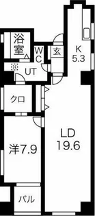 サンシャイン錦【9階】の間取り