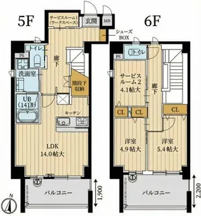 Forelsket【503号室】の間取り