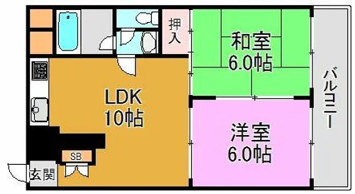 メゾン長田【8階】の間取り