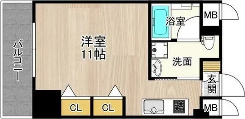 CITY SPIRE日本橋高津【3階】の間取り