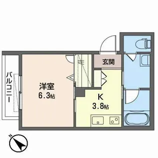 シャーメゾン アルバ【0302号室】の間取り