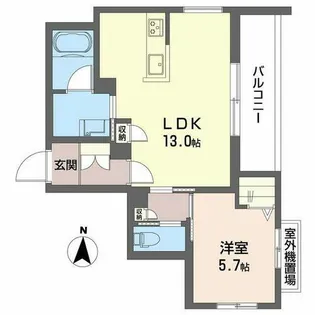 ティーエヌ伍番館【0301号室】の間取り