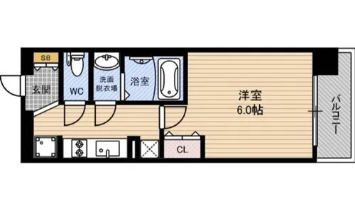 エステムプラザ福島ジェネル【2階】の間取り