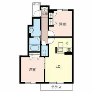 Amicourt狭山【0101号室】の間取り