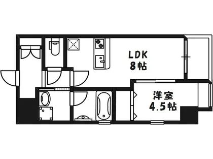アミティエ扇町リアン【2階】の間取り