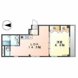 スマイルKⅡ東三国ヶ丘【2階】の間取り