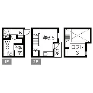 Quatre Portes【b号室】の間取り