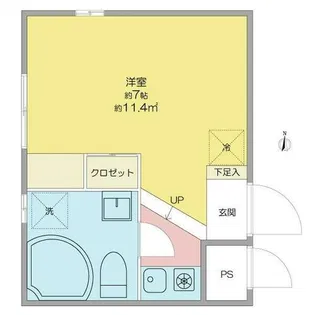リンデンバウムJ6 B棟【3階】の間取り