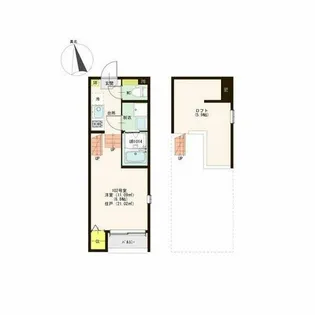 ELLERY MORIYAMA【1階】の間取り