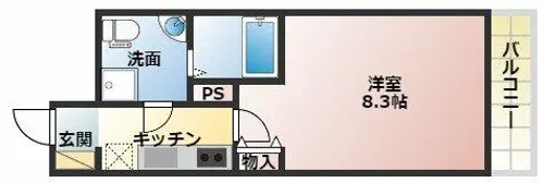 SERENiTE江坂四番館【7階】の間取り