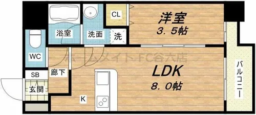 シティヒルズブライトⅡ【5階】の間取り