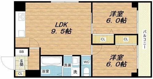 ファネリ上畑【2階】の間取り