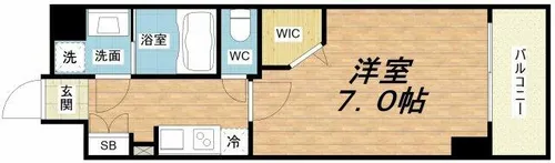 J-BRIGHT UMEDA KITA【2階】の間取り