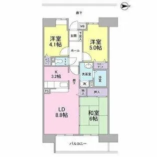 アーバンドエル庄内通【10階】の間取り