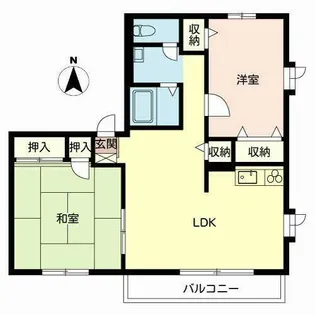 楠葉丘ハイツ I・II【2203号室】の間取り