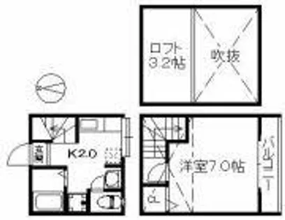 ステラポラリス愛宕【102号室】の間取り