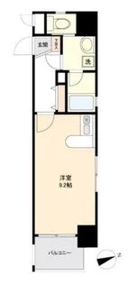 ロマネスク通町第2【9階】の間取り