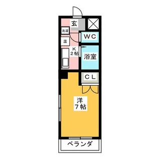 レクサス原【4階】の間取り