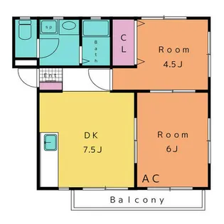 サントピアリリー A【1階】の間取り