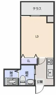 ジャン・プラス・ソック谷六Ⅵ【1階】の間取り