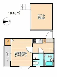 ピュア室見参番館【203号室】の間取り